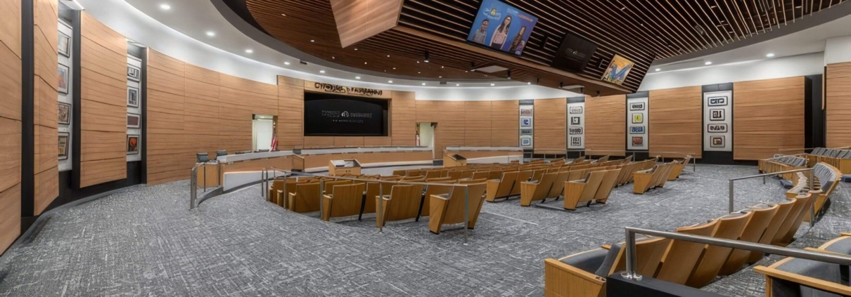 CyFair auditorium at Cypress Fairbanks Independent School District