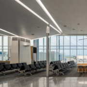 interior of a memphis aiport terminal ceiling by accent ceilings