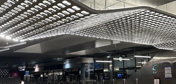 lax tom bradley airport ceiling detail