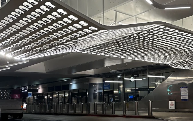 lax tom bradley airport ceiling detail